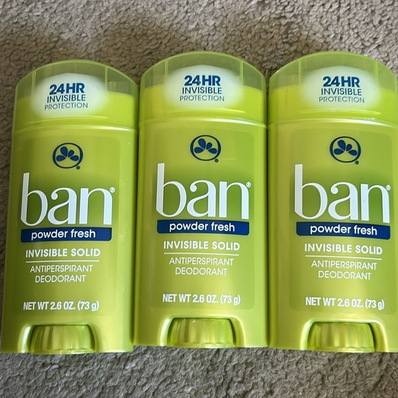 Ban Powder Fresh Deodorant Invisible Solid Triple Pack - Picture 5 of 5